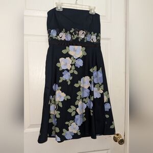 Ann Taylor Loft Petites blue floral size 6P